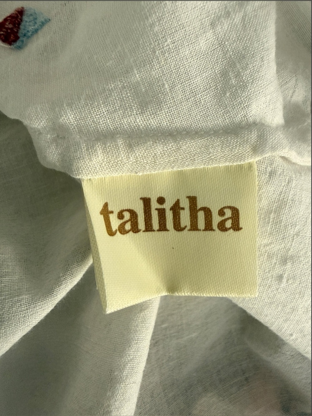 TALITHA COLLECTION Cotton Voile Embroidered Tassel SHYLA Dress S Coverup $RT 428 - Picture 9 of 10